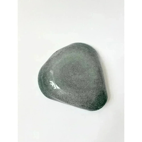 Green Murano Vamasa Barbini Italian Made Hand Blown Glass Heart Shaped Bowl - Picture 3 of 7